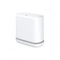 MOPALL Dog Proof Trash Can with Lid 3.3 Gallon Slim Bathroom Garbage Bin with Inner Bucket Fits Standard 4 Gallon Bags Odor Sealing Diaper Pail for Nursery Modern White Waste Basket 6.9 Wide