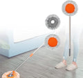 360° Rotatable Adjustable Cleaning Mop Extendable Wall Cleaning Mop with Long Handle Multifunctional Dust Mops Household Rotating Mops for Wall Ceiling Window Floor (Grey 55-110CM)