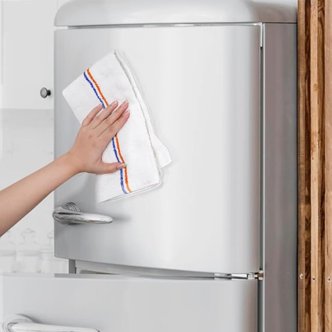 Avalon Towels Terry Bar Mop Towels (Value Pack of 60) Size 16x19 – Absorbent and Durable Multipurpose Cleaning Rags Cotton Cleaning Cloths Terry Cloth Rags Reusable Shop Rag