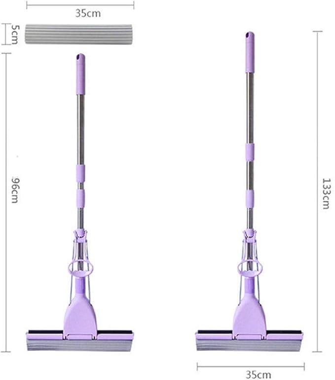 PVA Glue Cotton Mop Floor Cleaning Water Squeeze Household Tool