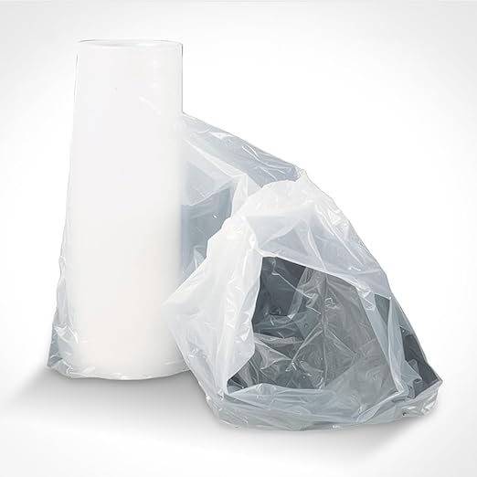 Aluf Plastics Lay Flat Poly Tubing - Food-Grade Polyethylene 24” x 500’ 4 Mil Thickness EQ 1 Roll Made in the USA. Lay-Flat Ducting Fits: Hockey Stick Skis Rugs Pipes