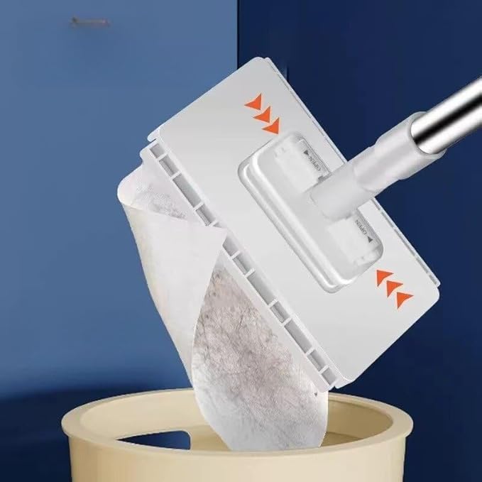 Mini Lazy Person's washbasin for reusing Household Disposable mops (1 mop +10 Pieces of Cloth)