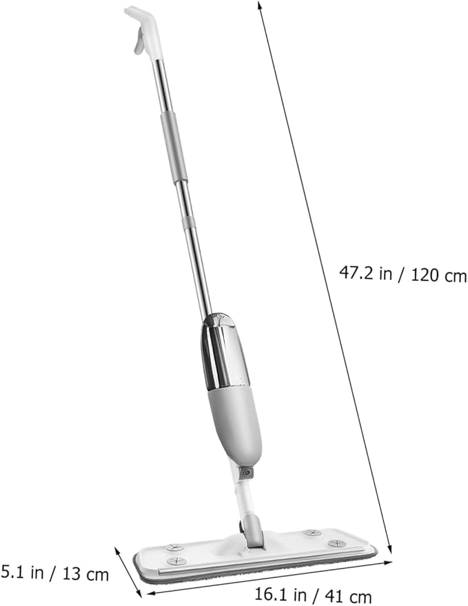 Refillable Spray Mop with Rotatable Head and Replacement Pads Versatile Wet Dry for Hardwood Tile and Marble Floors Efficient Removal with Easy to Replace