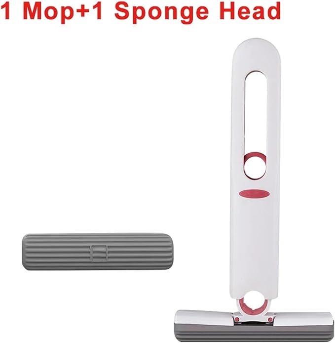 Mini Lazy Hand Wash-Free StrongAbsorbent Mop Self-Squeeze Small Wet and Dry Dual-Use for Bathroom Kitchens Desktop Glass(1 MOP-1PCS)