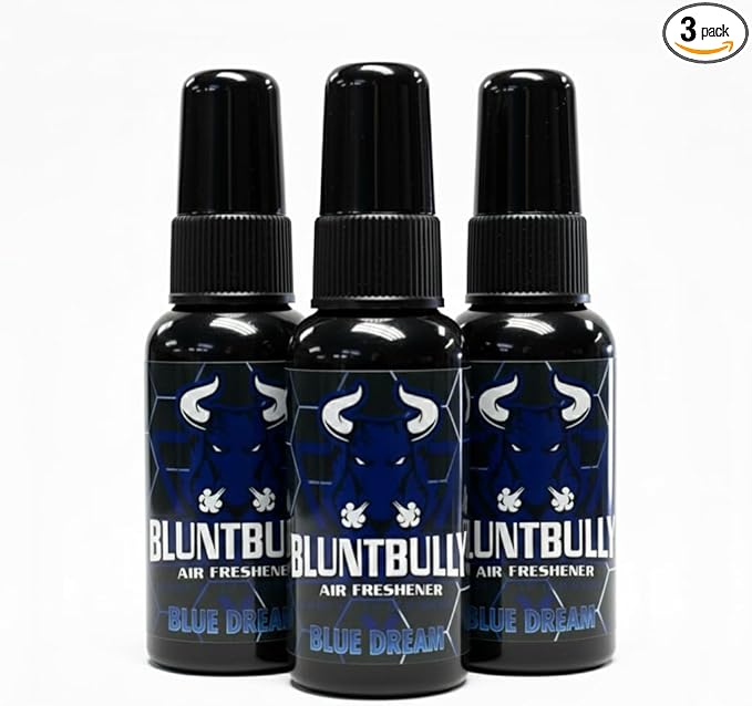 Blunt Bully Air Freshener (Blue Dream) (3 Pack) Premium Oil Based Air Freshener Spray. Long-Lasting Room Bathroom Office &amp Car Scent | Eliminates Odors from Smoke Pets &amp More