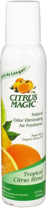 Citrus Magic Tropical Citrus Scent Air Freshener Spray 3.5 oz. Aerosol