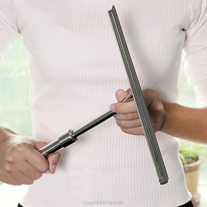Telescopic Shower Squeegee Window Glass Wiper Scraper with Blade for Bathroom Kitchen