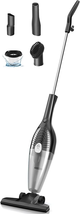 TBBSC Corded Vacuum Cleaner 25KPa Powerful Suction 3 in 1 Lightweight Bagless Stick Vac with Handheld Ultra Quiet for Hardwood Floor Carpet Car Pet Hair