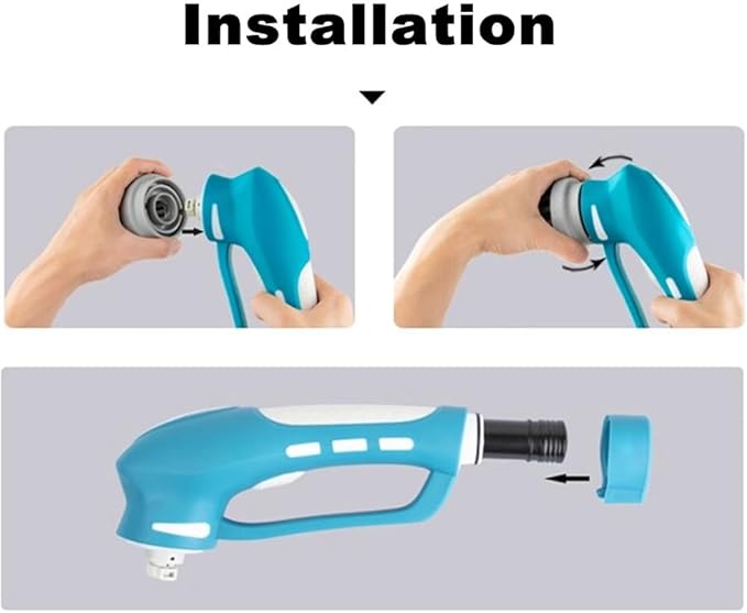 RICHOOSE Cordless Electric Spin Scrubber with 6 Brush Heads &amp 2 Rechargeable Batteries Power Scrubber for Shower Tile Grout Tub Bathroom Cleaning IPX7 Waterproof Handheld Scrubber