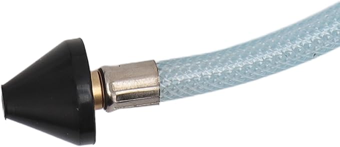 AC Drain Line Cleaner Tool ABS Brass Threaded Drain Opener Tool with Hose for Condensate Line (Blue)