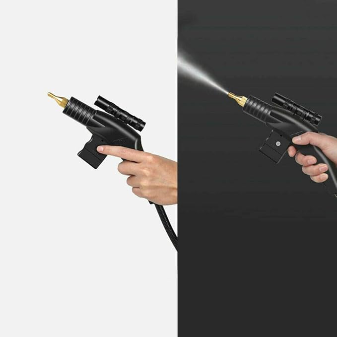 Handheld Steam Cleaner Portable Steam Cleaning Machine Automatic Pumping 10 in 1 Set Multi-Function Multi-Purpose -Free Multi-Surface Cleaning for Removing Oil/Stains/2792 (Color : Black)