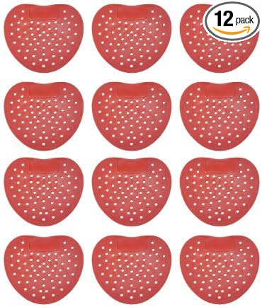 Soro Essentials- Scented Deodorizing Urinal Screen Cherry Scent Set of 12- Urinal Deodorizer for Toilets Bathroom Office Long Lasting Odor-Fighting Air Freshener Toilet Freshener Air Fresheners