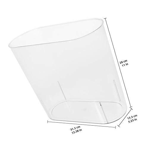 Trash Can 31.5X14X28.5Cm Plastic Garbage Bin Container for Bathroom Bedroom Open Top Multi-Function Wastebasket