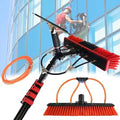 Glass Cleaning Brush Home Water Fed Telescopic Pole Kit Solar Panel Brush Rotating for Photovoltaic PanelWater Fed Pole Kit 3.6-12m Window Glass Solar Panel Cleaning System Washing Equipme