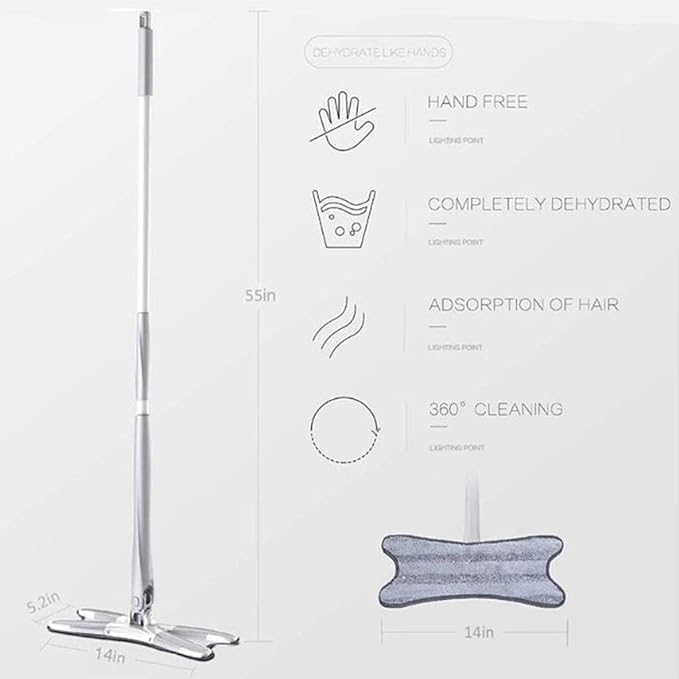 Mop for Microfibre Floors Cloths Absorbent for Washable and Reusable Rags for Cleaning Wet Oor Dry Floors
