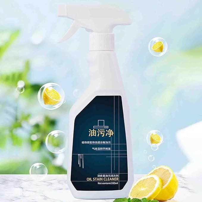 TANOOS Kitchen Stain Remover Kitchen Stain Remover for Stubborn Grease and Grime Oil Stain Cleaner Kitchen Grease Cleaner For Kitchen Bathroom Etc