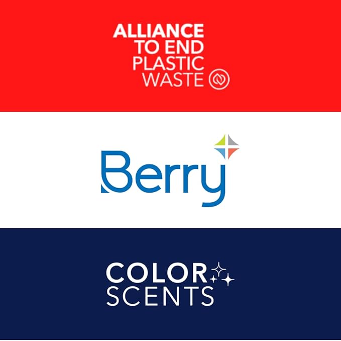 Color Scents Medium Trash Bags - 8 Gallon 360 Total Bags (8 Packs of 45 Count) Twist Tie - Ivory bag in Vanilla Flower Scent