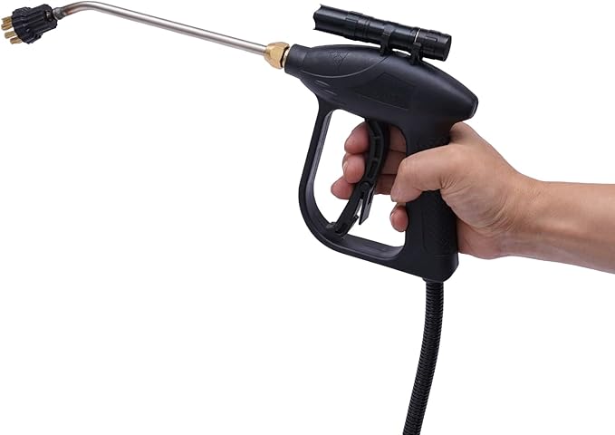 High Temperature High Pressure Steam Cleaner 110V 1600W Portable Steam Cleaner Multi-Purpose Cleaning Handheld Cleaning Machine Steam Cleaner for Most Floors Counters Windows Autos (Black)