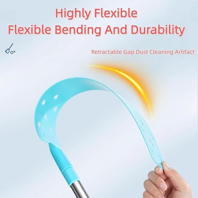 The Ultimate Gap Duster Mop: Saker Plus Retractable Cleaner with Long Handle for Under Appliances 2 Cloths Included.