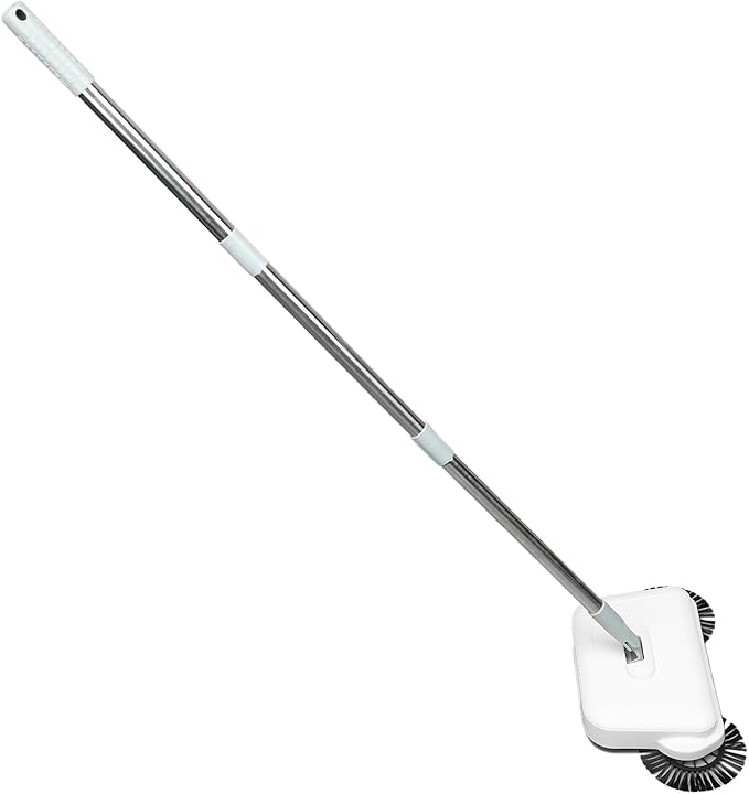 Multi Purpose Hand Push Sweeper Manual Floor Cleaner Sweeping Mopping Machine for Home Kitchen Cordless Hardwood Floor Mop with Foldable Design and Microfiber Mop