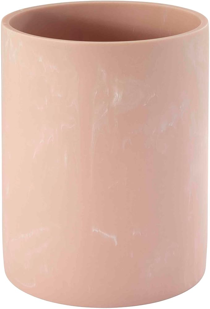 Nicole Miller - Wastebasket Decorative Trash Can Dorm Room Essentials (Kendall Collection Clay)