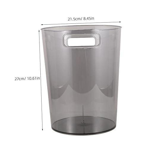 Modern Small Trash Can for Bedroom Plastic Garbage Bin Easy-Access Wastebasket for Home Office Stylish Design Fits Any Decor for Compact Spaces