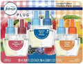 Febreze Odor-Fighting Air Freshener Room Fresheners Air Effects Air Freshener Refills Fade Defy Plug Technology - (1 Pack) contains (3) of 0.87 fl oz Refills (Fruity Variety Mix)