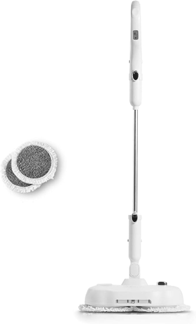 Steam Mop Handheld Three-In-One Dust-Free Rotating Mop Wet And Dry Electric Mop Sweeping And Mopping Integrated Machine for Floor Cleaning White