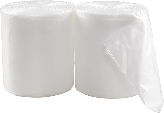 Pekky 18 Gallon Large Garbage Trash Bags Clear Yard Waste Bags 70 Counts