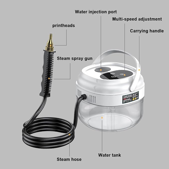 Steam er for Home Kitchen Hood Car ing Quick Heating High Temperature Steam Washer Portable Handheld Pressurized Steam ing Hine