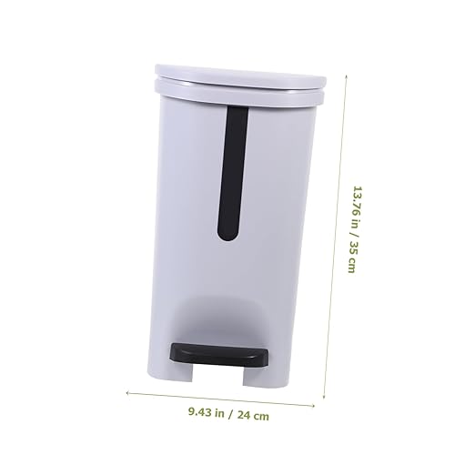 BESTOYARD 2.6 Gallon Garbage Can Bathroom Trash Cans with Lids Narrow Wastebasket Recycling Bin Trash Can Waste Container Compost Bin Trashcans Waste Basket Office Pp Laundry Basket Rectangle