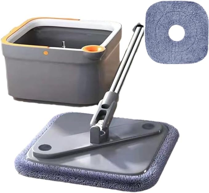 Revolutionary Self Wringing Rotating Mop for Efficient Cleaning of All Floor Types Including Tile and Wood