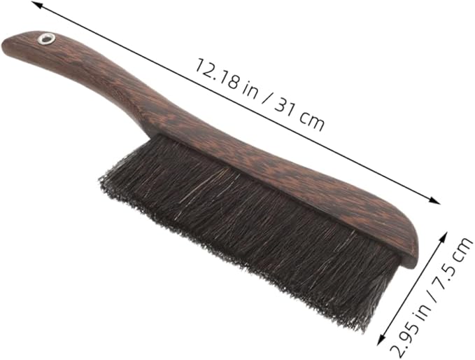2pcs Cedar Horsehair Brush Mini Stick Duster for Computer Keyboard Cleaning Broom
