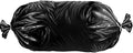 Aluf Plastics 32 Tubing 4 MIL Black Compactor Bags With 3 Core Rolls - 32 Inch x 244 Feet - For Contractor Industrial Healthcare &amp Municipal