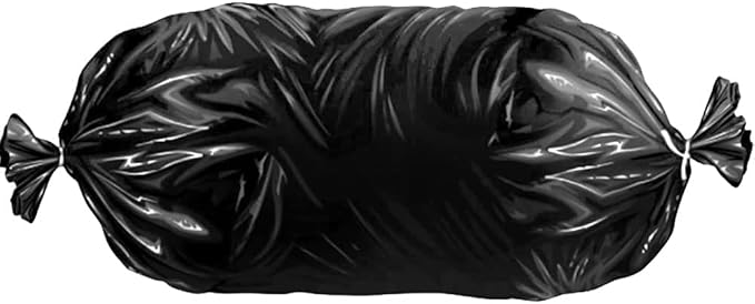 Aluf Plastics 29 Tubing 4 MIL Black Compactor Bags With 3 Core Rolls - 29 Inch x 269 Feet - For Contractor Industrial Healthcare &amp Municipal