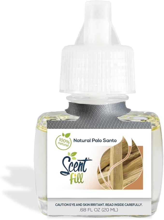 Scent Fill 100% Natural Palo Santo Plug in Air Freshener Scented Oil Refills 3 Refills