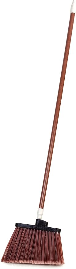 SPARTA Spectrum Duo-Sweep Flagged Bristle Angle Broom with Handle 56 - Brown