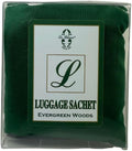 Le Blanc® Evergreen Woods Double Pack Luggage Sachet- Luxury Scented Fabric Sachet for Your Luggage (1 Pack)