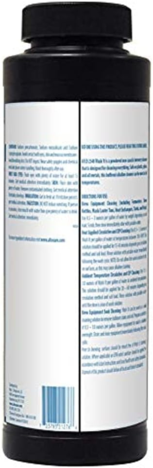 AFCO 2548 Wash It Powdered Alkaline Brew Equipment Cleaner 2 LB (Case of 4) designed for cleaning everything including fermenters brew kettles mash/lauter tuns heat exchangers tanks and kegs