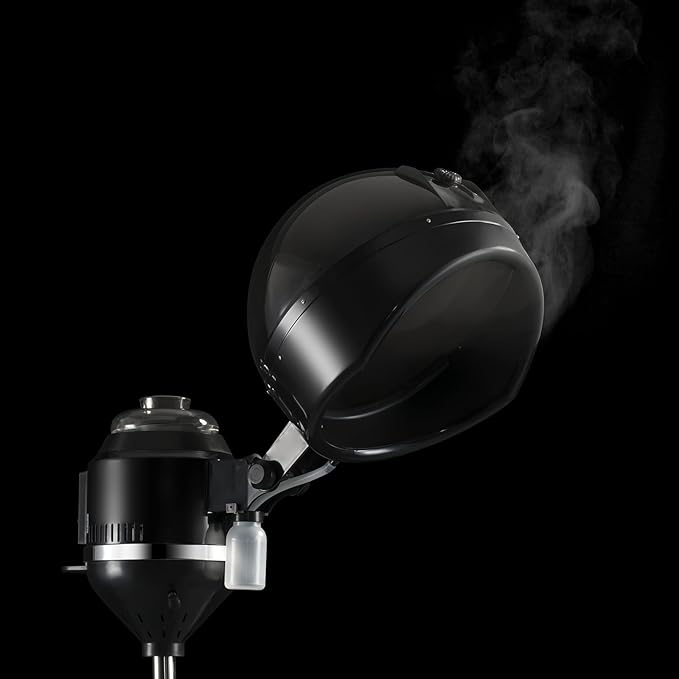 Artist hand Professional Hair Steamer for Deep Conditioning Height-Adjustable Standing Hair Steamer with Timer Hairdressing Care Hood Color Processor Beauty Salon Home
