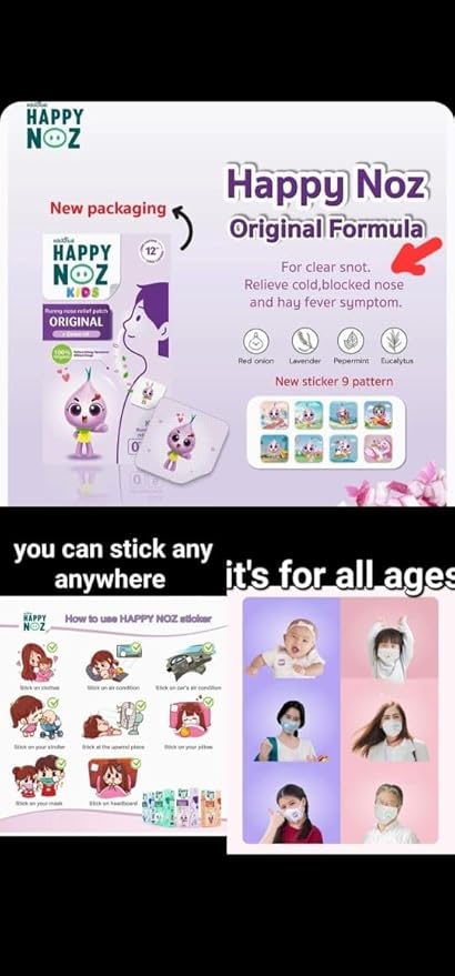 Organic Air Freshener – Organic Onion Stickers for Air – Premium Deodorizing Sheets with Shallot Eucalyptus Lavender &amp Peppermint – Ideal for Kids &amp Adults (6 Box 36 Pcs)