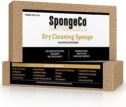 Dry Cleaning Soot Eraser 72 Pack - Pet Hair Smoke Dust and Dirt Remover Chem (72-3x6x3/4)