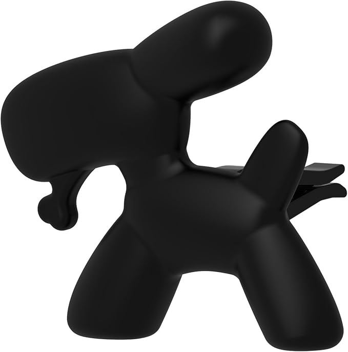 Car Air Freshener Clips - Alcohol-Free Solid Dog Perfume for Long-Lasting Aromatherapy &amp Interior Decor(Q100-Black)