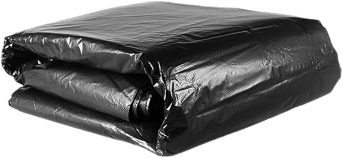 50pcs Large Black Garbage Bags 80x100cm Heavy Duty Trash Bags for 100l Bins Commercial Kitchen Gardening Outdoor Waste Disposal