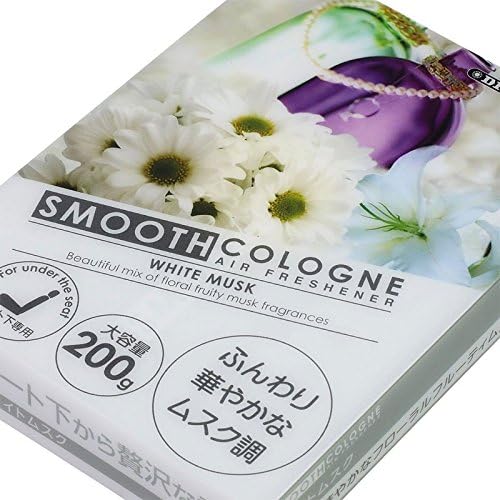 4x200 Gram 1 H x 4 W x 5.4 L Smooth Cologne White Musk Scent ABS Plastic/Gel Based Brick Style Indoor/Interior/Home/Car/Restroom/Bathroom Air Freshener Odor Eliminator Deodorize