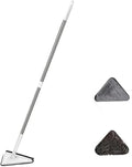 360° Swivel Telescopic Triangle Mop Cleaning Adjustable Squeeze Wet and Dry Using Absorbent Household Floor Tools(100cm mop)