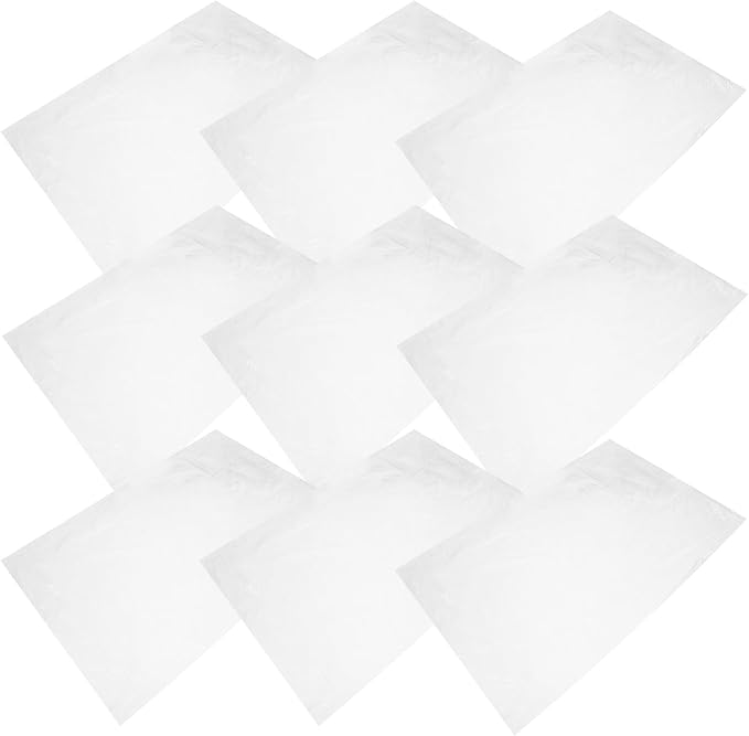 200pcs Pe Flat Plastic Trash Bags Disposable Garbage Bags 60x45cm 1.4mil Thickness Double-sided for Home Kitchen Waste Disposal