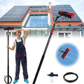 Glass Cleaning Brush Home Water Fed Telescopic Pole Kit Solar Panel Brush Rotating for Photovoltaic Panel3.6-6M Window Cleaning PoleWater Fed Telescopic BrushWindow Cleaner KitExtendable
