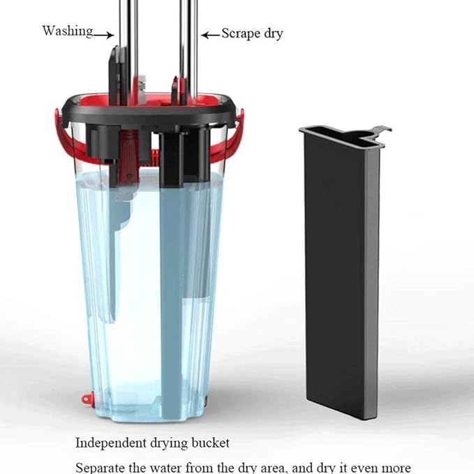 Microfiber Mop Floor Cleaning System - Washable Pads  Laminate Tile Dry Wet Reusable Dust Mops Walls Vinyl Kitchen
