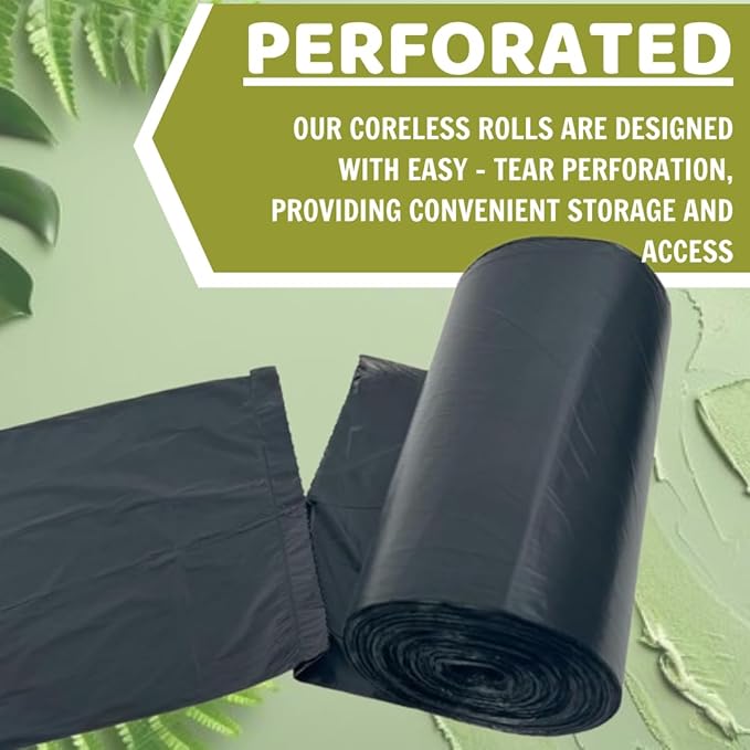 33-38 Gallon Black Garbage BagsTrash Bags 33x 39 100 Count – Extra Large Garbage Bags for Kitchen Office Lawn Maintenance and Leaf Cleanup